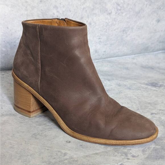Coclico Bobo Evolo Anthracite Suede Ankle Booties in Brown, Size 39 - Picture 6 of 14